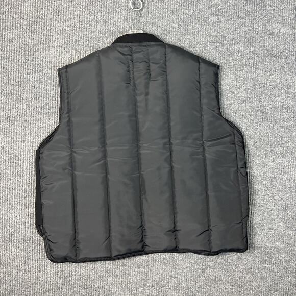 Refrigiwear Mens Full Zip Nylon Vest Sz 4XL Black Puffer Extreme Cold Work Wear - Picture 2 of 10